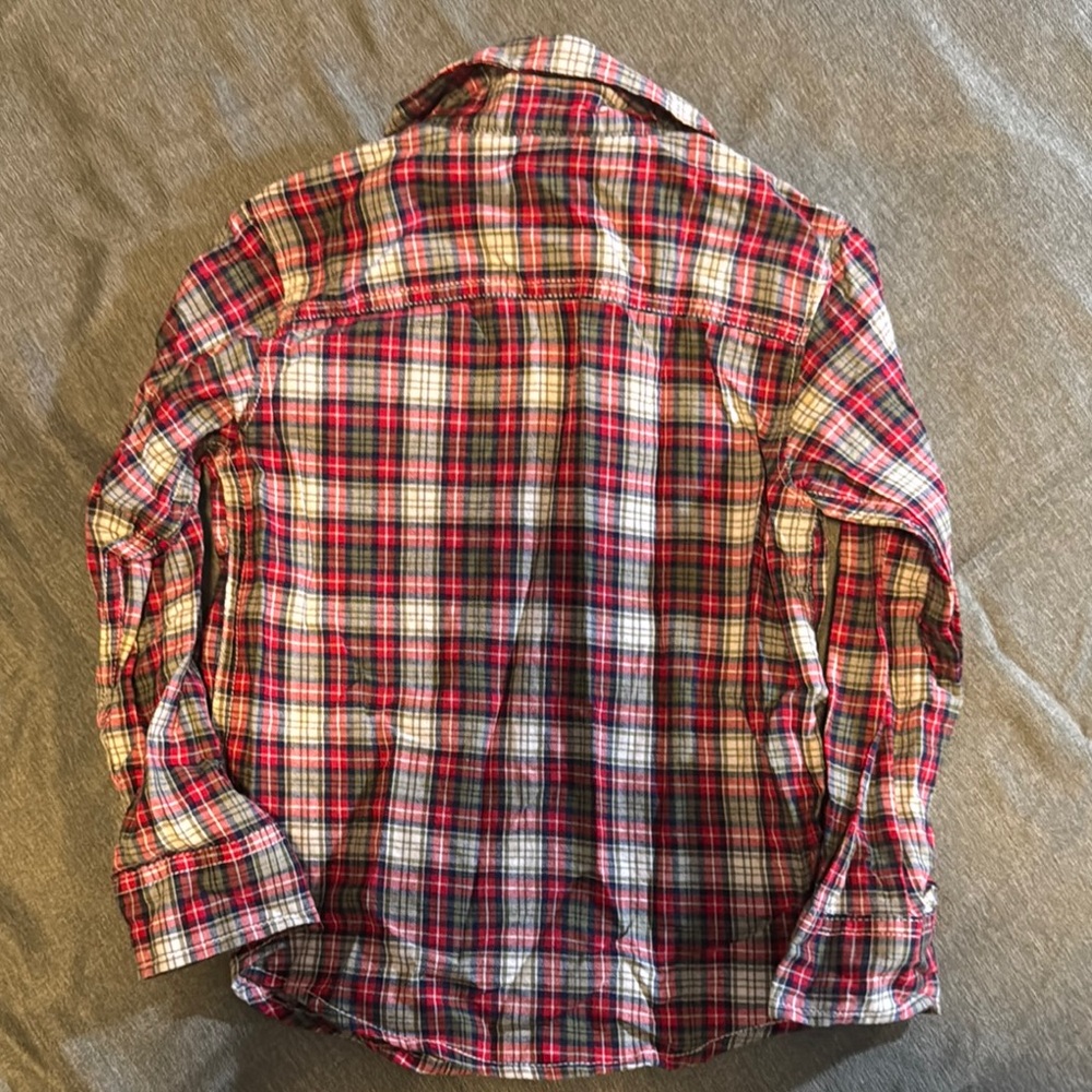 Carter’s Plaid Flannel Shirt - Red and White - Picture 3 of 3